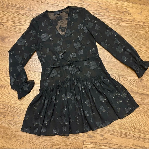 AllSaints Alia Flora Drop Waist Dress - Picture 13 of 16